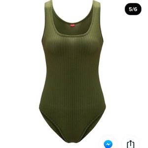 Olive Green Bodysuit